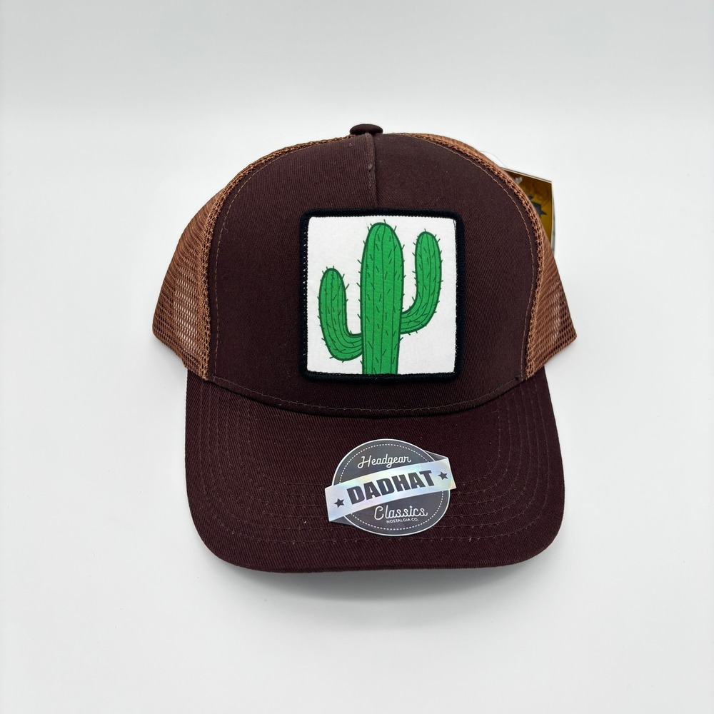 Headgear Classics Dadhat Cactus Trucker Hat Brown Mesh Snapback